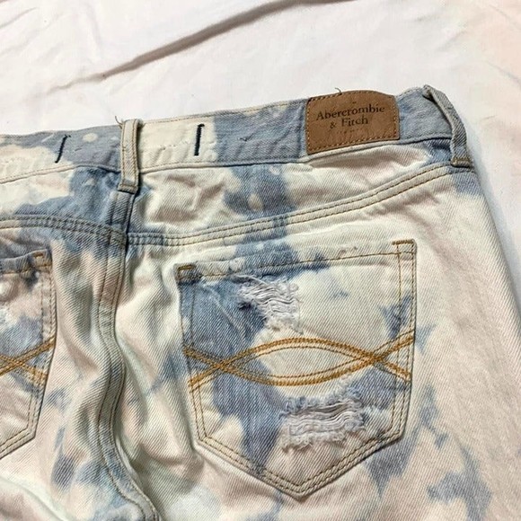 Abercrombie And Fitch Bleach Dyed Distressed‎ Low Rise Jeans Women's 26 - Picture 4 of 4